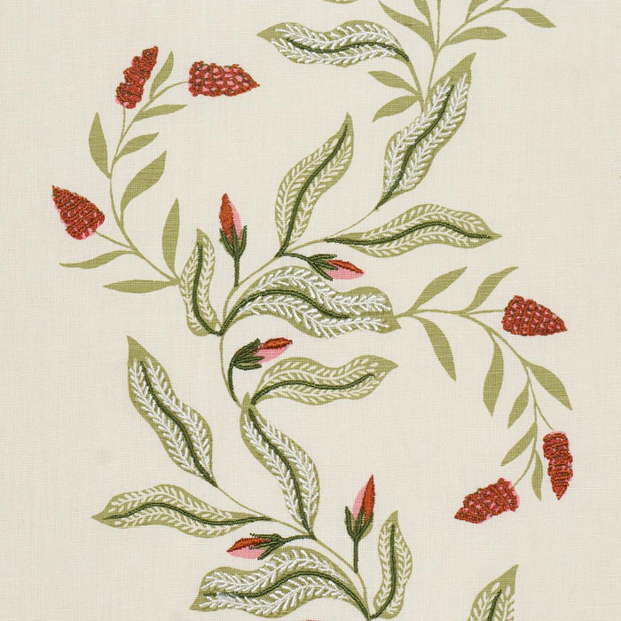 Schumacher Vagary Vines Watermelon Fabric 182642