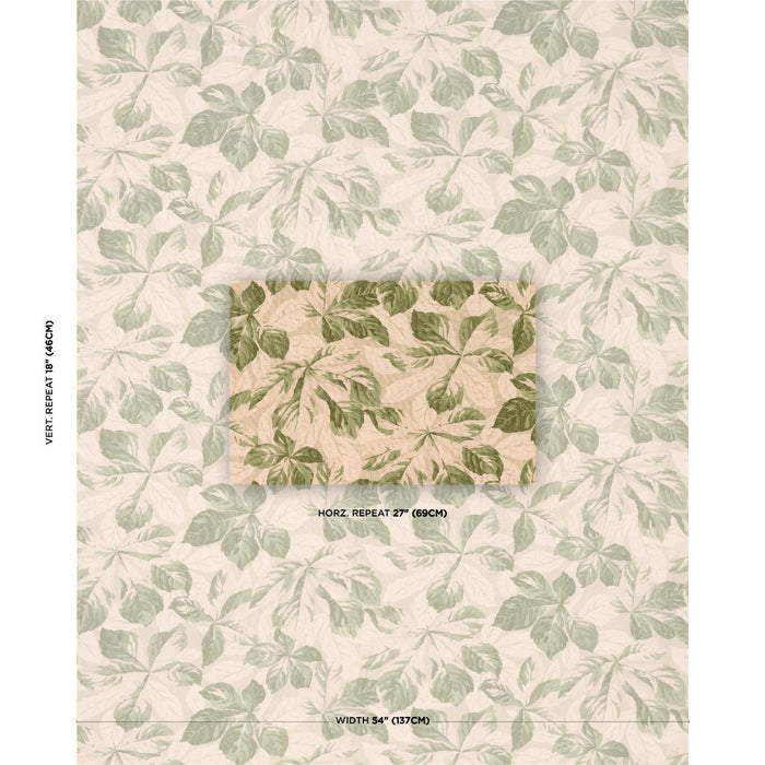 Schumacher Arboreal Sage Fabric Sample 182650