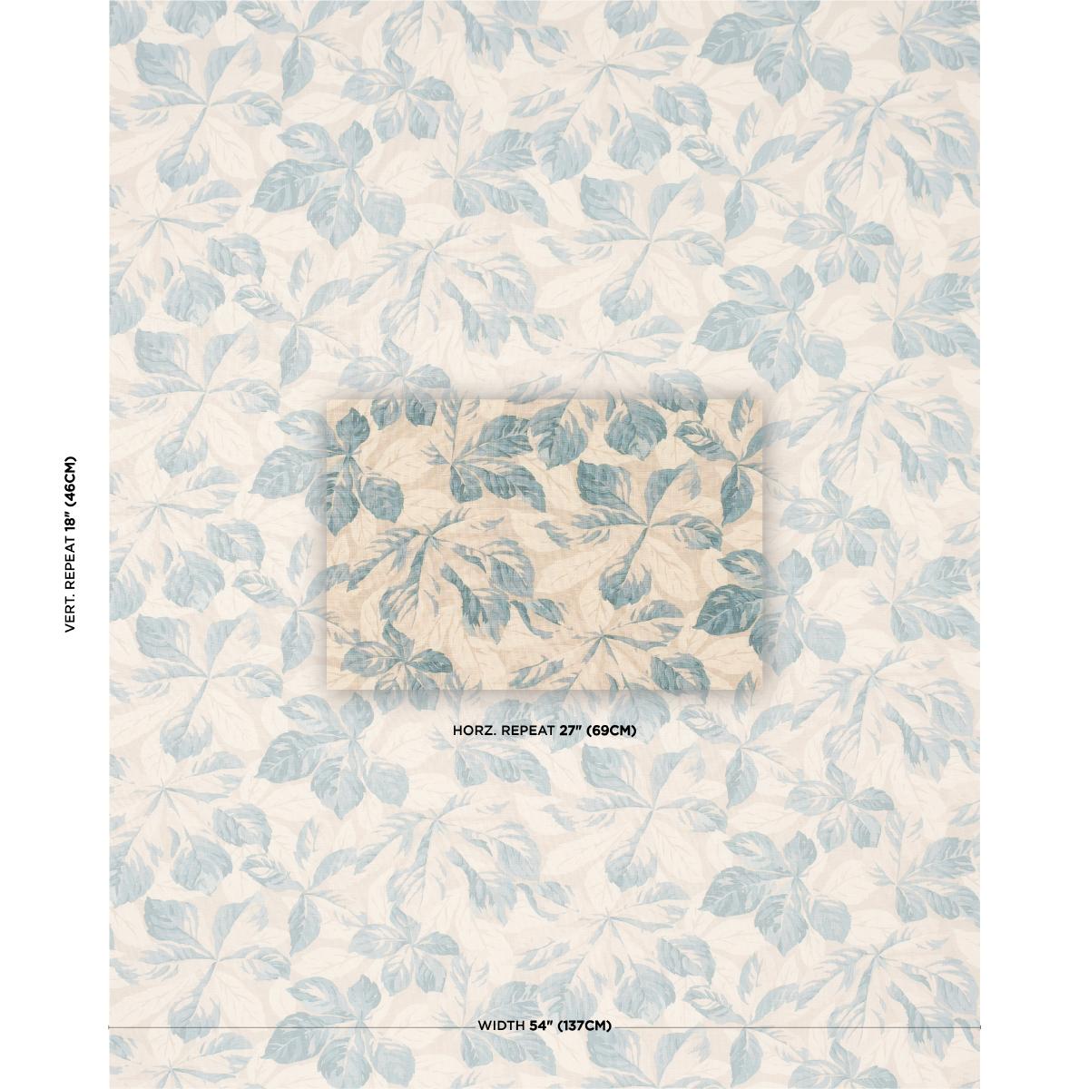 Schumacher Arboreal Sky Fabric 182651
