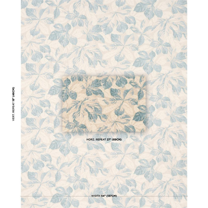 Schumacher Arboreal Sky Fabric Sample 182651