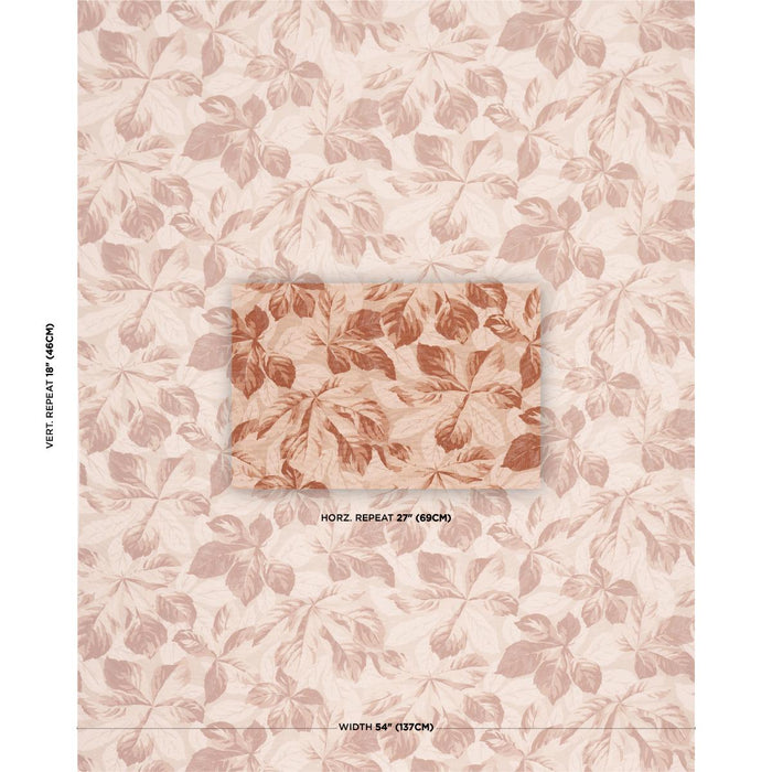 Schumacher Arboreal Spice Fabric Sample 182652