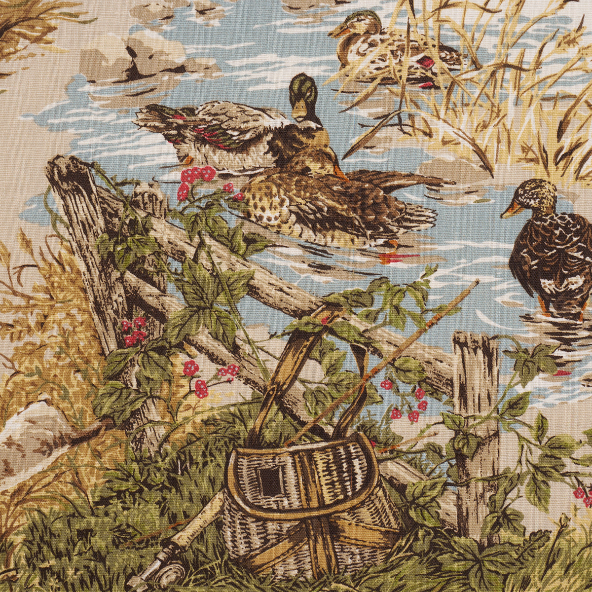 Schumacher Spitalfields Bouquet Alabaster Fabric Schumacher 85820