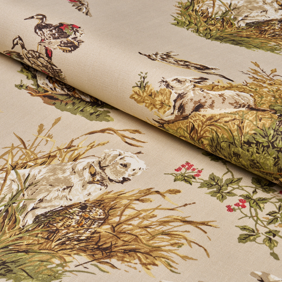 Schumacher Spitalfields Bouquet Alabaster Fabric Schumacher 85820