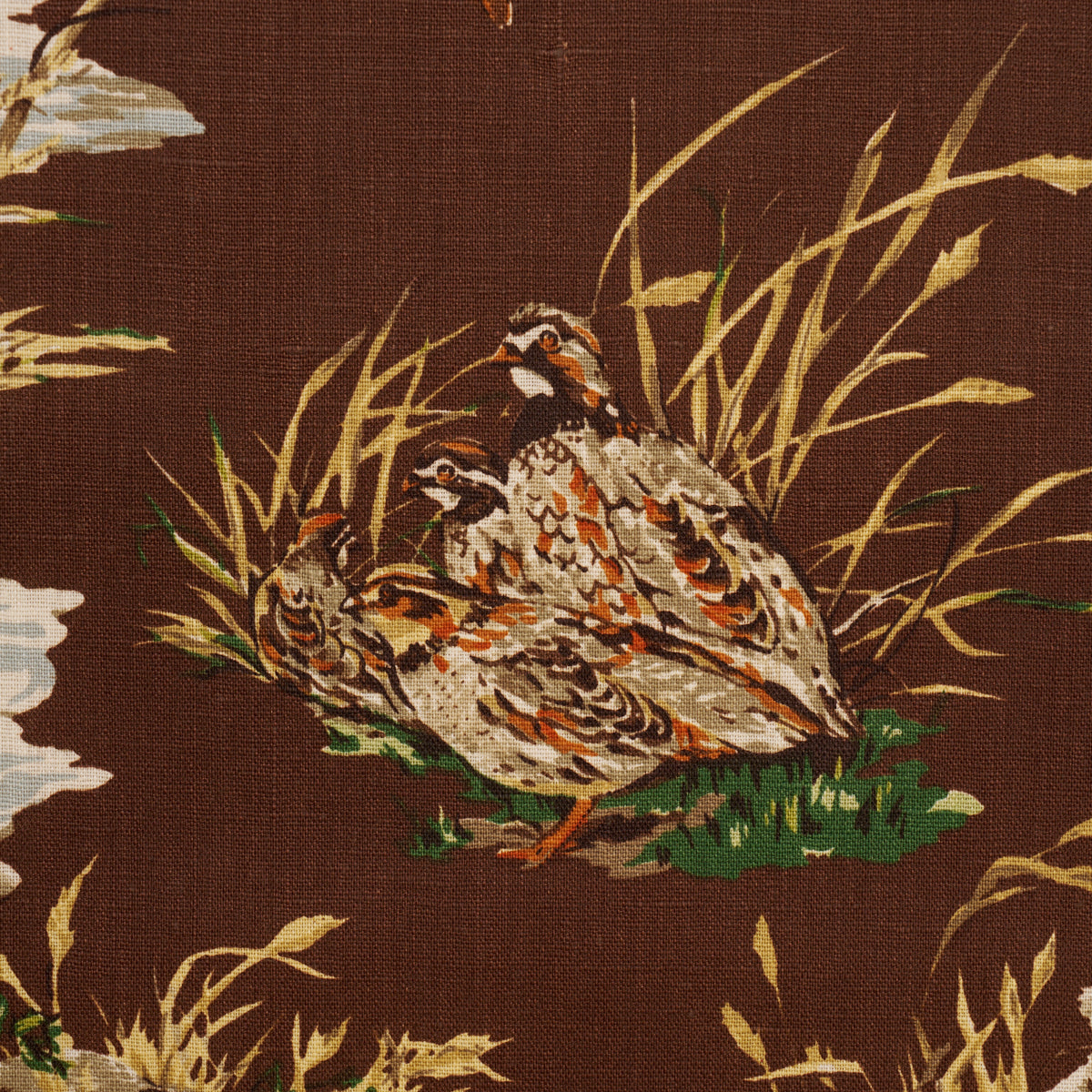 Schumacher Spitalfields Bouquet Robin'S Egg Fabric Sample 85821