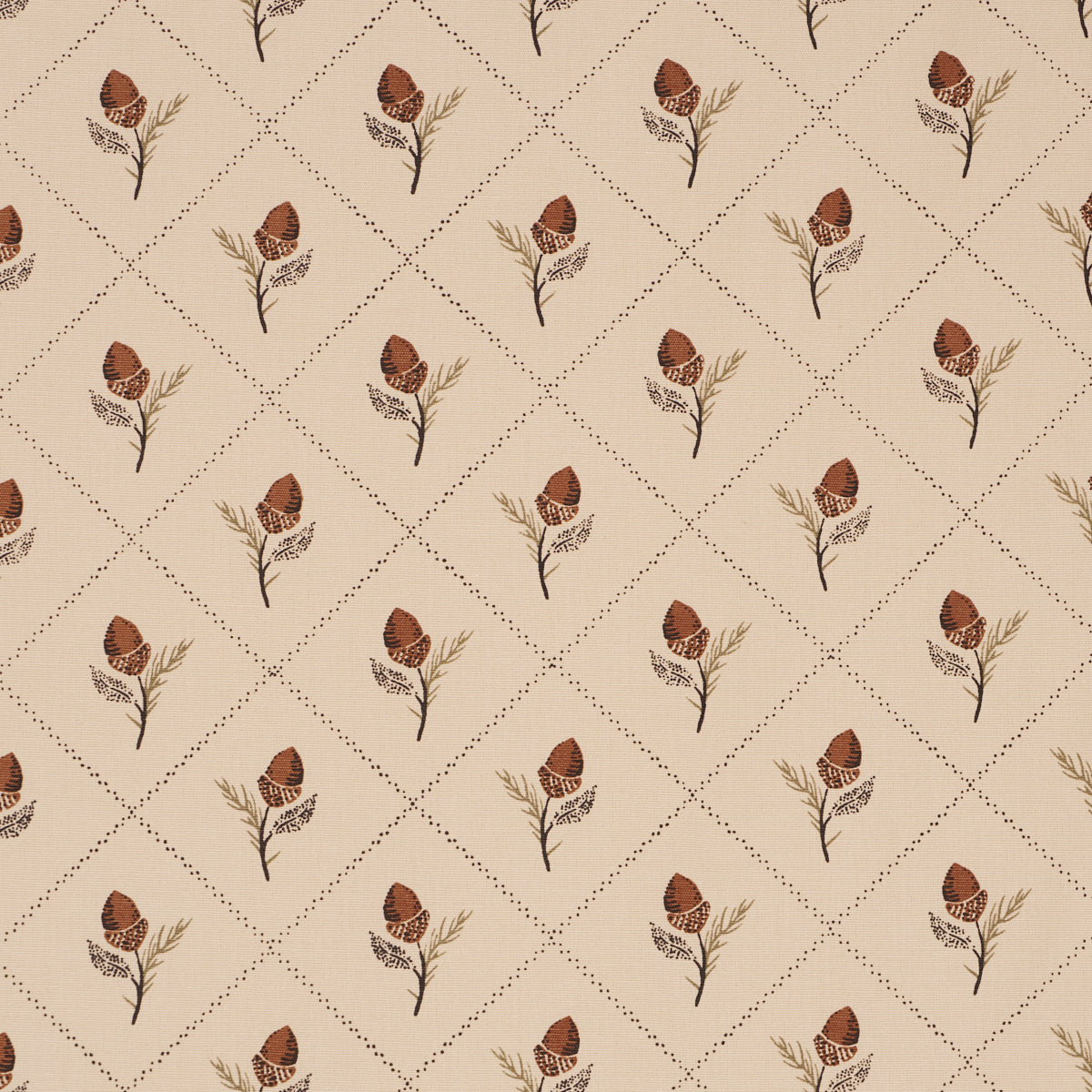 Schumacher Holden Hand Print Flax Fabric Sample 182671