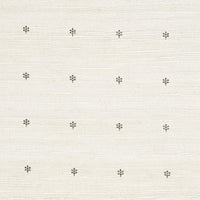Schumacher Engelmann Silk Hand Print Brown Fabric 182681
