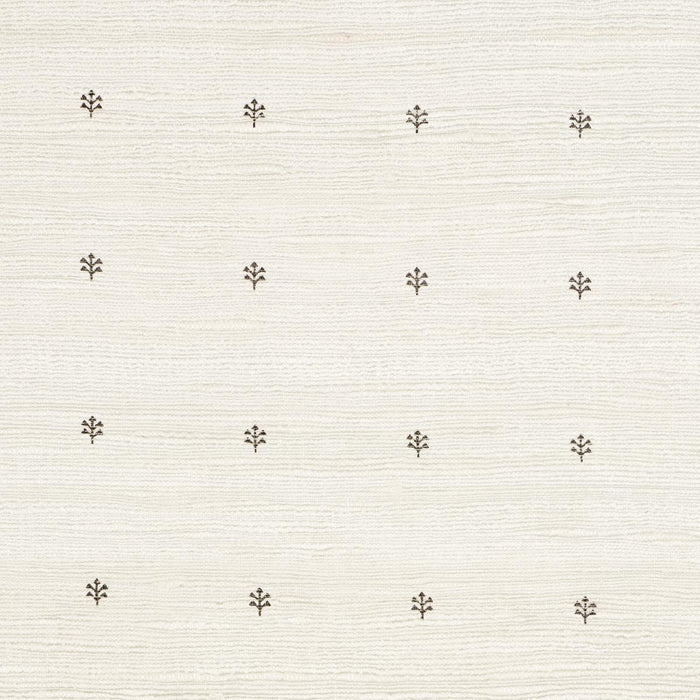 Schumacher Engelmann Silk Hand Print Brown Fabric Sample 182681
