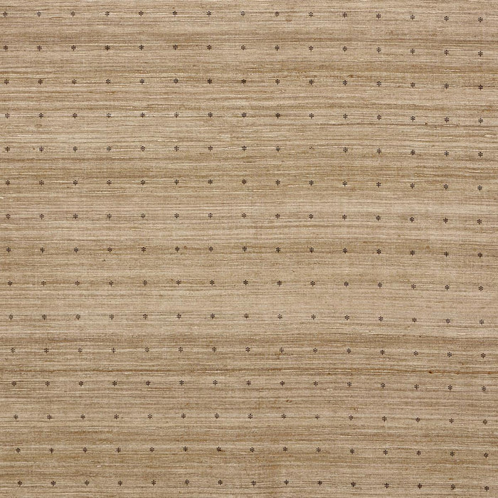 Schumacher Engelmann Silk Hand Print Oatmeal Fabric Sample 182682