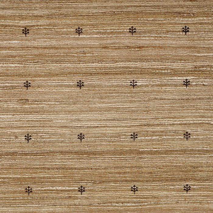 Schumacher Engelmann Silk Hand Print Oatmeal Fabric Sample 182682