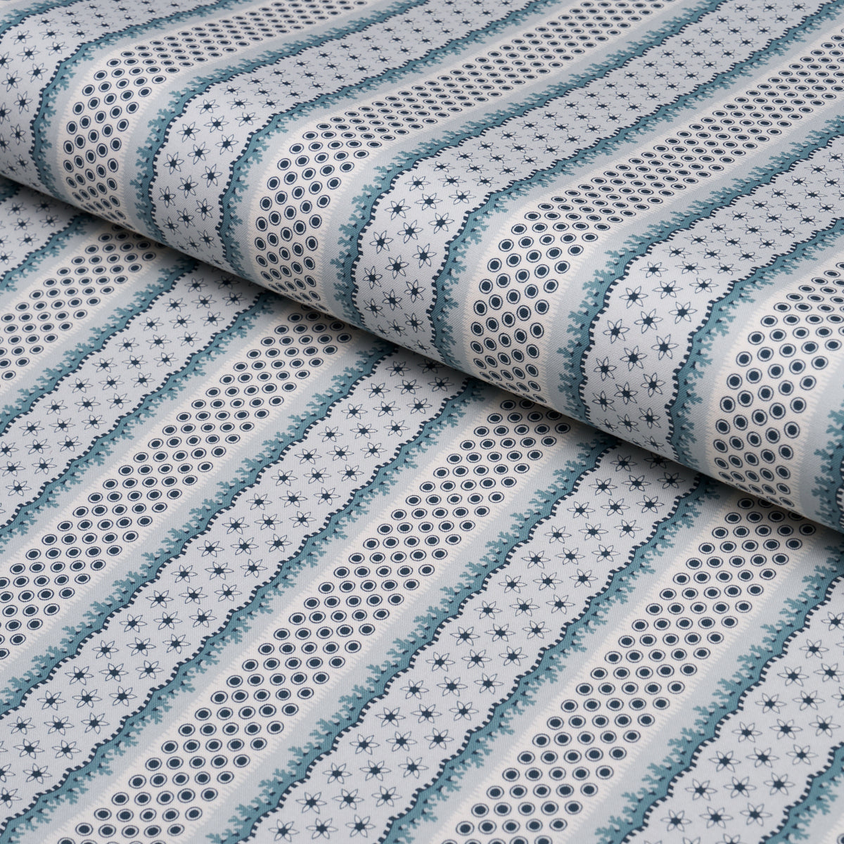 Schumacher Matilda Aqua Fabric Sample 182691