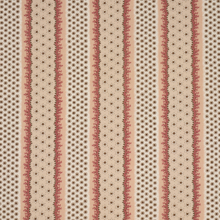 Schumacher Strawberry Trail Hand Block Trim Dark Green Trim Sample 85460