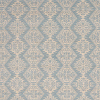Schumacher Berkeley Hand Printed Silk Cornflower Fabric 182701