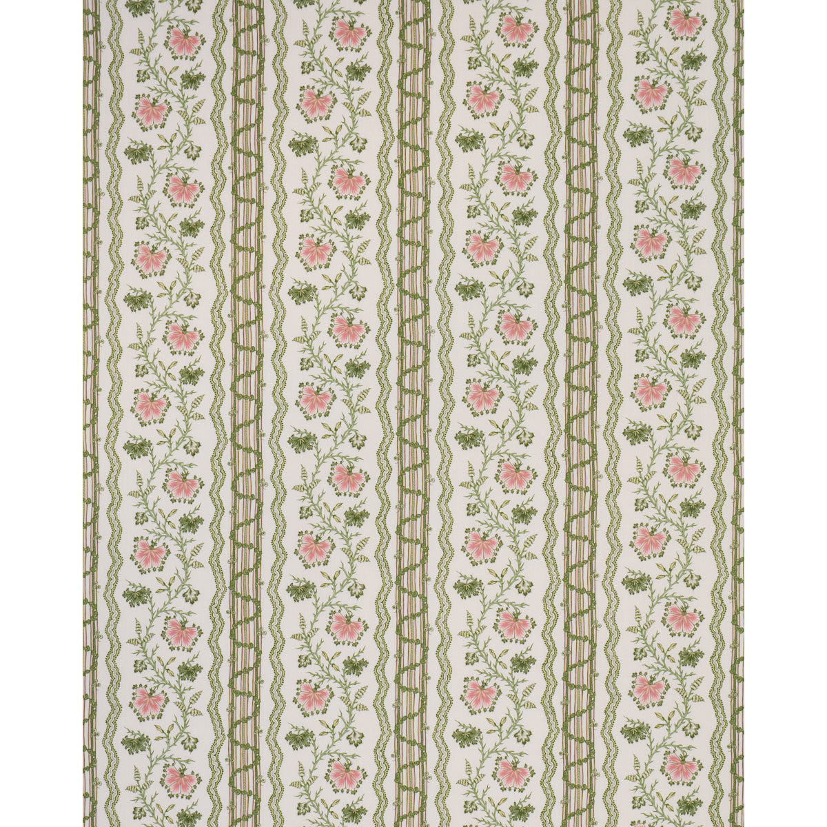 Schumacher Parvati Floral Stripe Petal 182711 Fabric | 40% Off (Samples)
