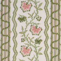 Schumacher Parvati Floral Stripe Petal Fabric 182711