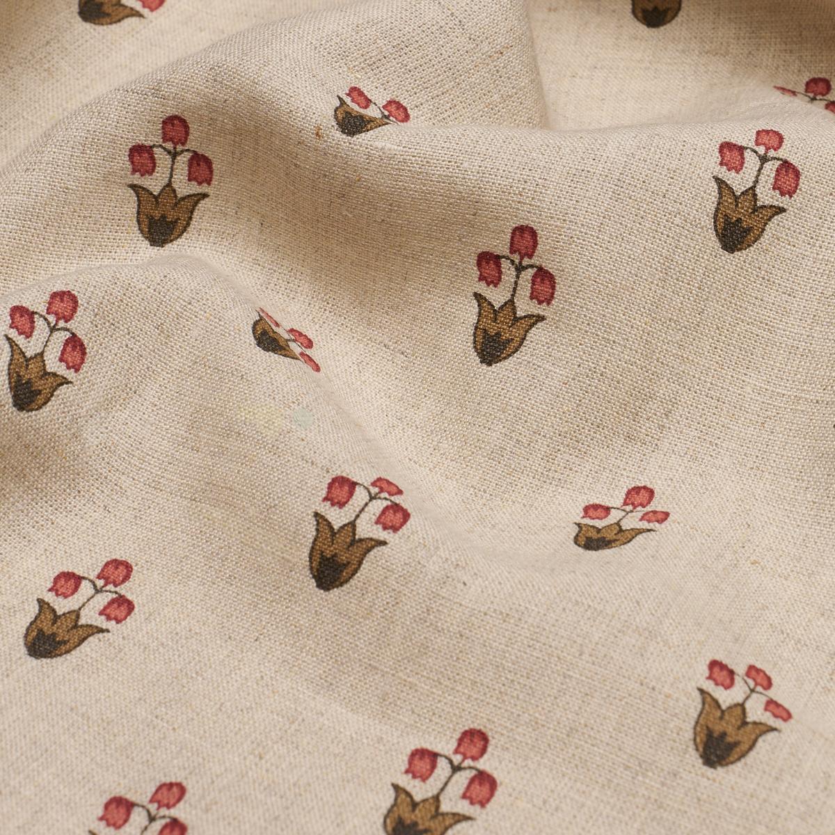 Schumacher Moira Hand Print Spice Fabric 182721