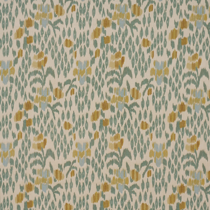 Schumacher Leonora Warp Print Citron Fabric Sample 182731