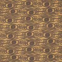 Schumacher Bosphorus Hand Block Ochre & Brown Fabric 182740