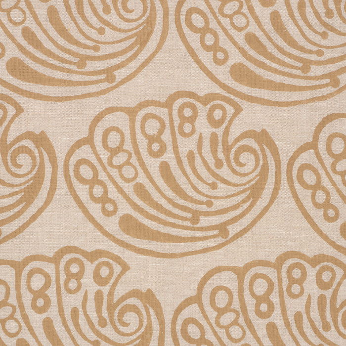 Schumacher Ramsgate Hand Block Sand Fabric 182752
