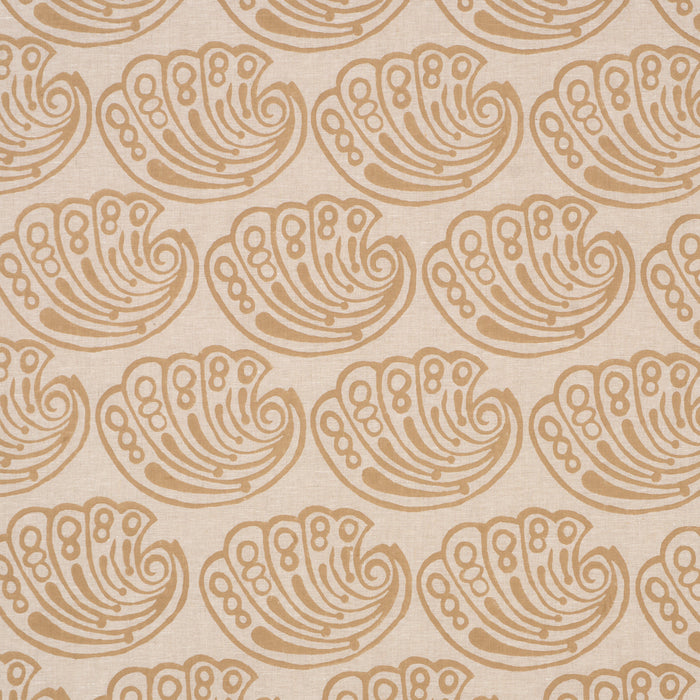 Schumacher Ramsgate Hand Block Sand Fabric 182752