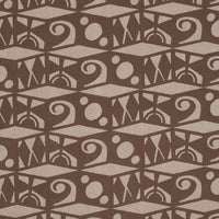 Schumacher Tarot Hand Block Brown Fabric 182760