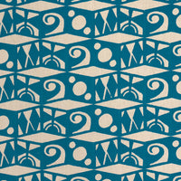Schumacher Tarot Hand Block Mineral Blue Fabric 182761