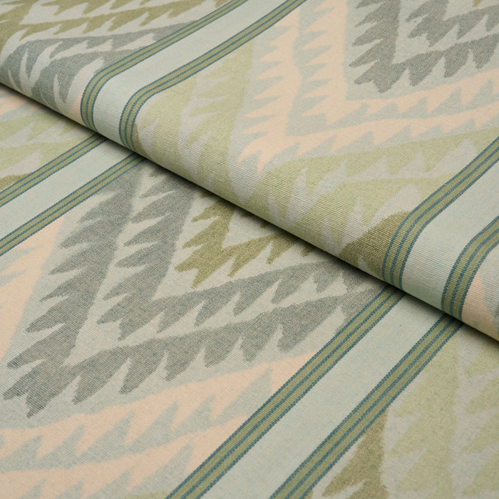Schumacher Shabba Warp Print Leaf Fabric Sample 182770
