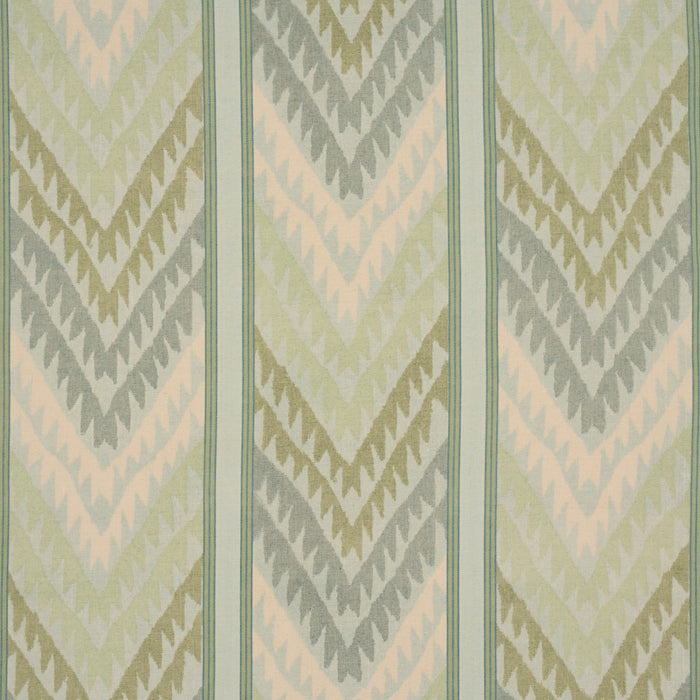 Schumacher Shabba Warp Print Leaf Fabric Sample 182770