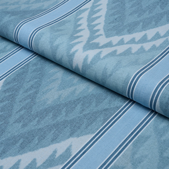 Schumacher Shabba Warp Print Blues Fabric 182771