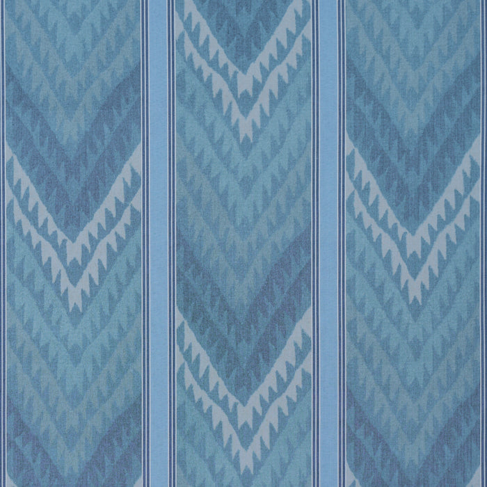 Schumacher Shabba Warp Print Blues Fabric 182771
