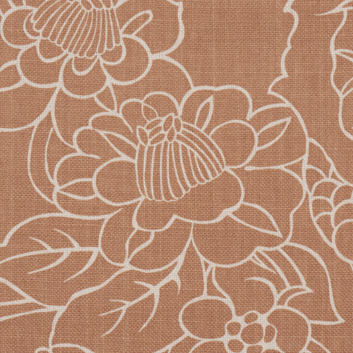 Schumacher Chiang Mai Dragon Silhouette Mediterranean Spice Fabric 182781