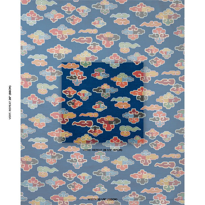 Schumacher In Dreams Velvet Midnight Fabric 182802
