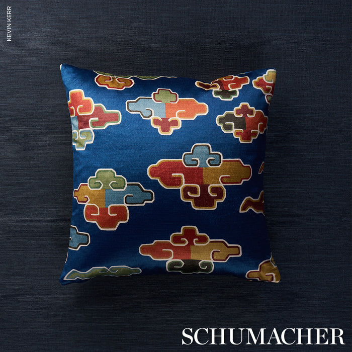 Schumacher In Dreams Velvet Midnight Fabric 182802