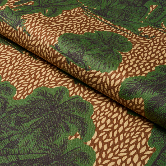 Schumacher Tropical Safari Print Orinoco Verdant Oasis Fabric 182810