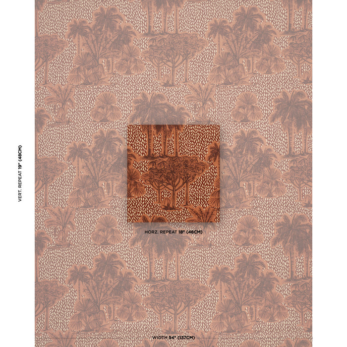 Schumacher Tropical Safari Print Sunset In Los Llanos Fabric 182811