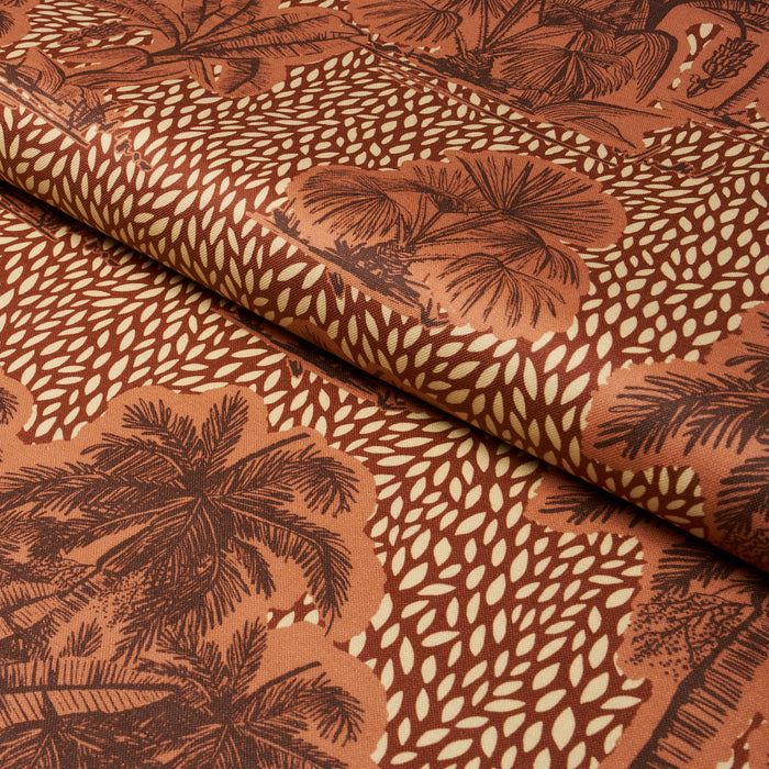 Schumacher Tropical Safari Print Sunset In Los Llanos Fabric 182811