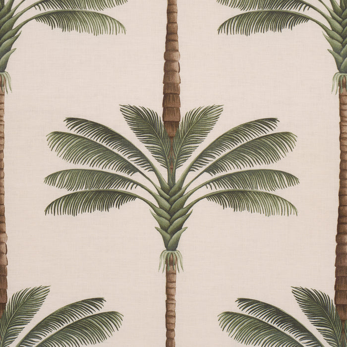Schumacher A Palm Is A Palm Print Daylight Evergreen Fabric Sample 182820