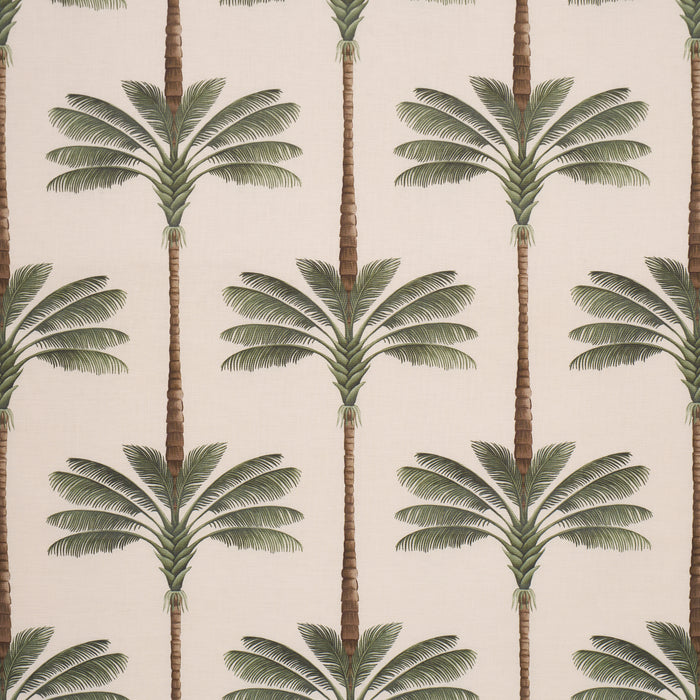 Schumacher A Palm Is A Palm Print Daylight Evergreen Fabric Sample 182820