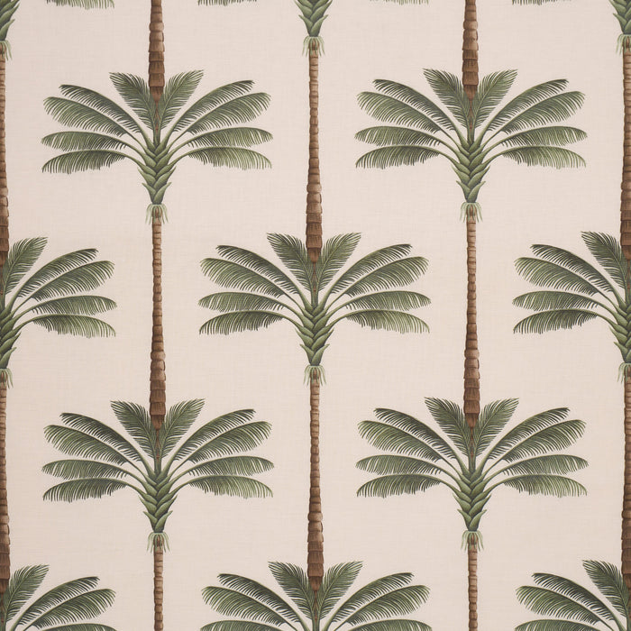 Schumacher A Palm Is A Palm Print Daylight Evergreen Fabric Sample 182820