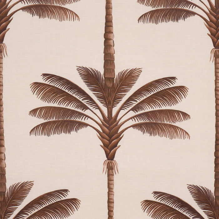 Schumacher A Palm Is A Palm Print Chocolate Meets Tobacco Fabric 182821