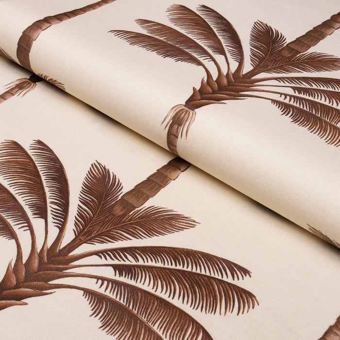 Schumacher A Palm Is A Palm Print Chocolate Meets Tobacco Fabric 182821