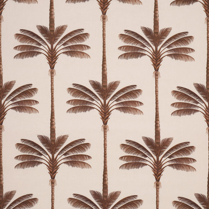 Schumacher A Palm Is A Palm Print Chocolate Meets Tobacco Fabric 182821