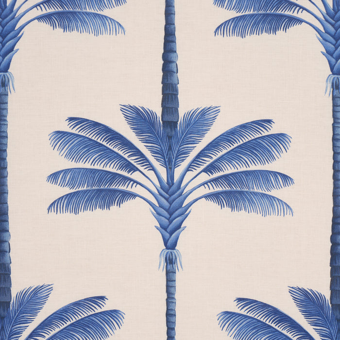 Schumacher A Palm Is A Palm Print Indigo Palm Grove Fabric 182822