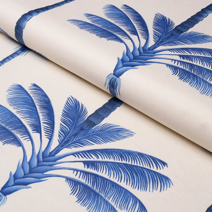 Schumacher A Palm Is A Palm Print Indigo Palm Grove Fabric 182822