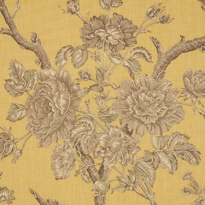 Schumacher Inverness Garden Buttercup Fabric 182831
