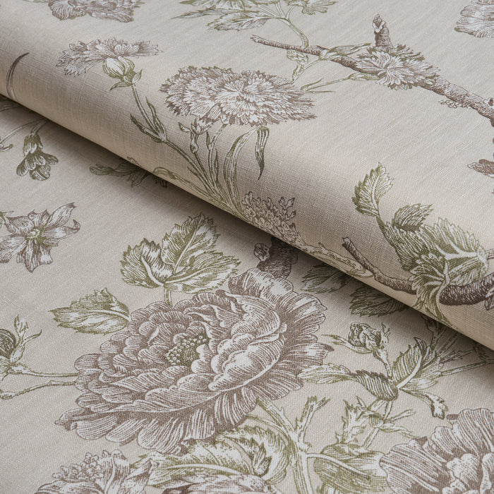 Schumacher Inverness Garden Ivory Fabric Sample 182832