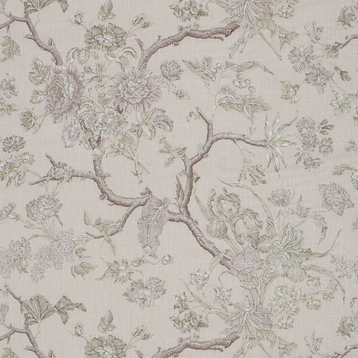 Schumacher Inverness Garden Ivory Fabric Sample 182832