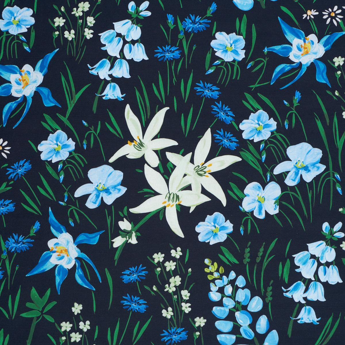 Schumacher Oz Floral Grisaille Fabric 182850