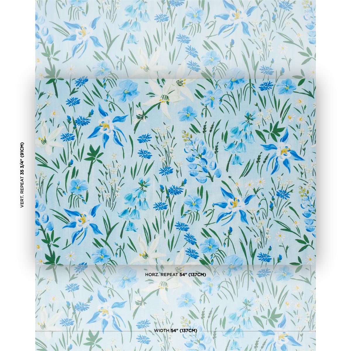 Schumacher Oz Floral Document Fabric 182851