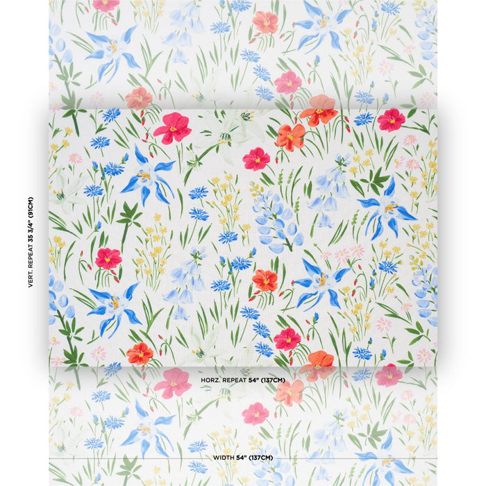 Schumacher Oz Floral Olive Fabric Sample 182852