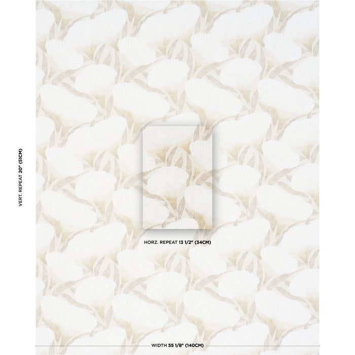 Schumacher Constance Neutral Fabric Sample 182860
